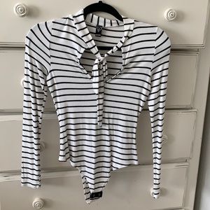 Black & white bodysuit